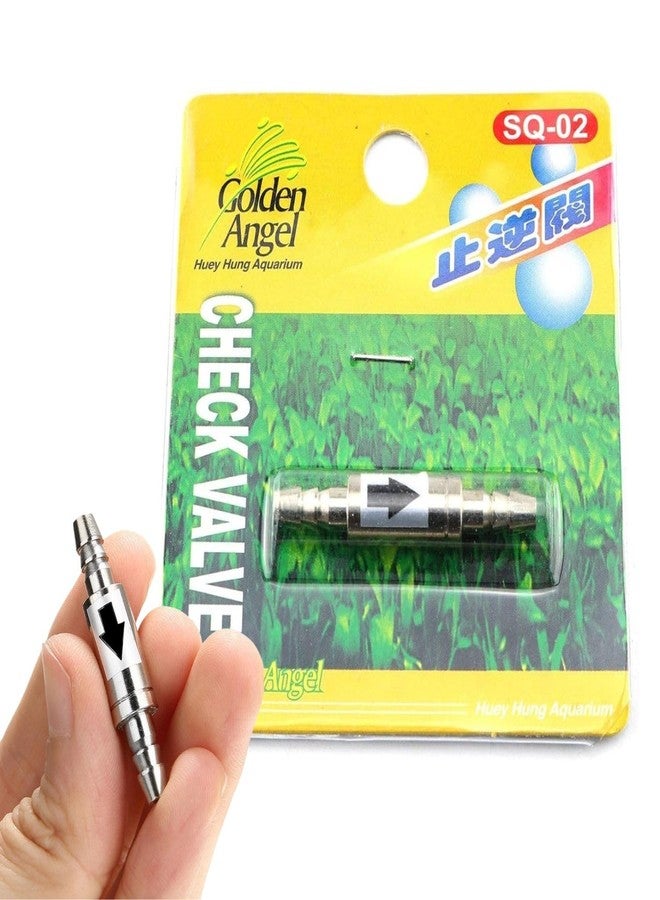 صمام فحص أحادي الاتجاه من الفولاذ المقاوم للصدأ من VAYINATO® Golden Angel، قطعة واحدة، صمام عدم رجوع أحادي الاتجاه لنظام إمداد ثاني أكسيد الكربون في أحواض الأسماك من PetzLifeworld - Image 1